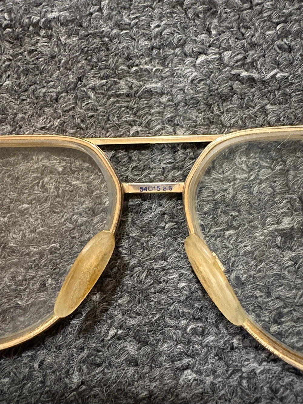 Safilo Elasta 3013 Gold Aviator Eyeglasses Frames Italy Vintage